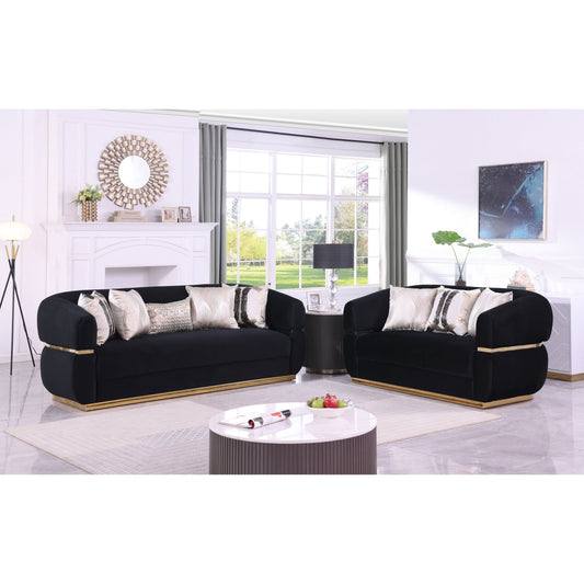 Carmela (Black) Living Room Set