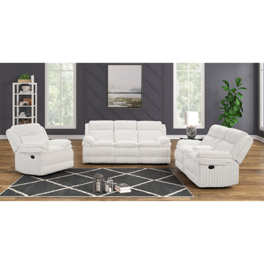 Mellow (White) Reclining Living Room Set