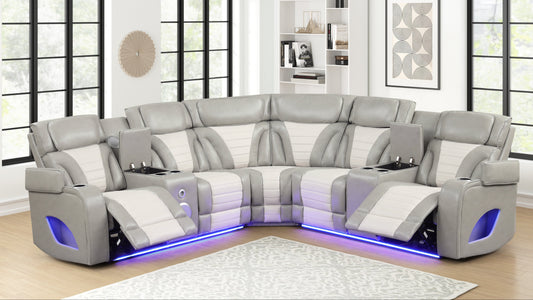 Robin (Grey) Reclining Sectional