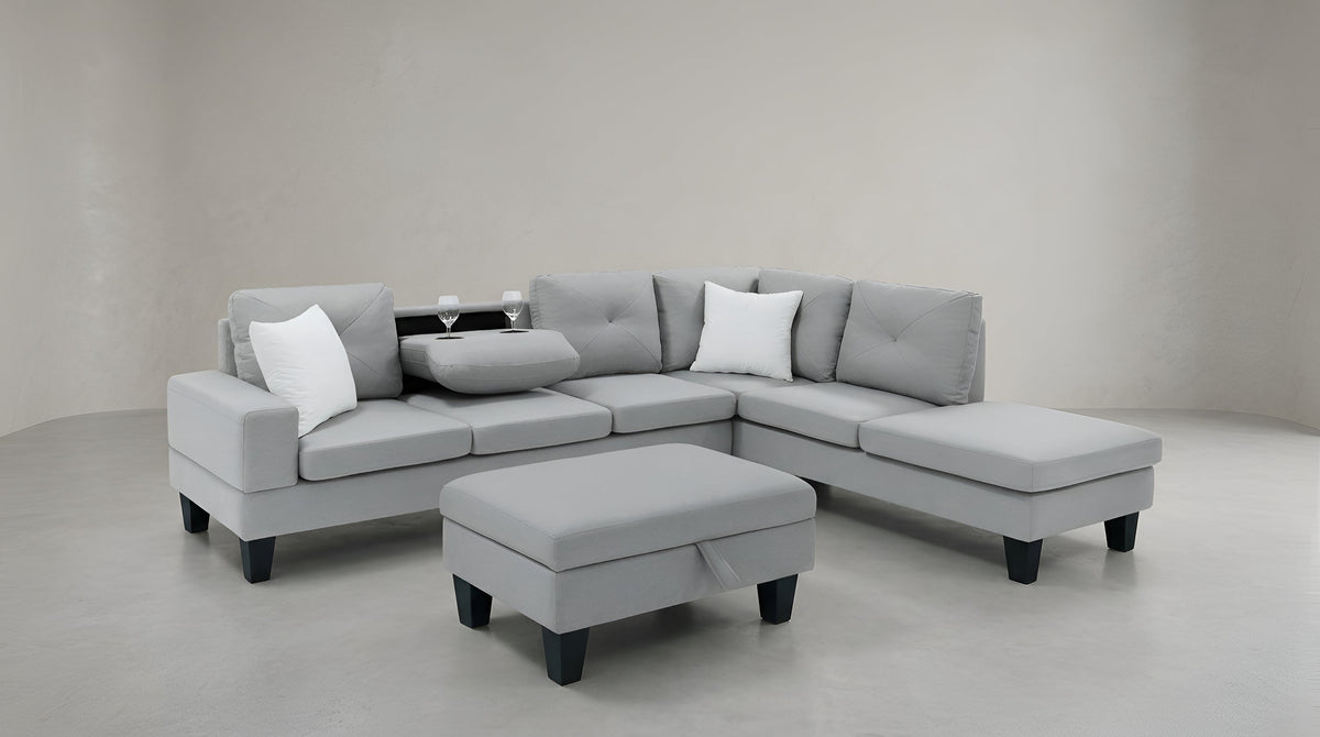 Star (Lt Grey) Living Room Set