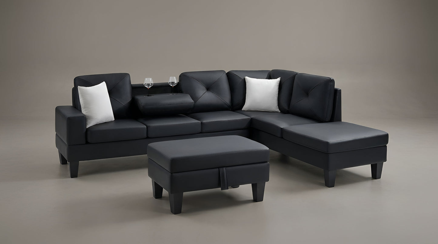 Star (Black) Living Room Set