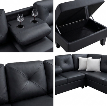 Star (Black) Living Room Set