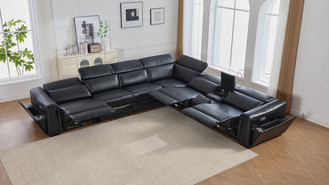 Divani Power (Black) Reclining Living Room Set