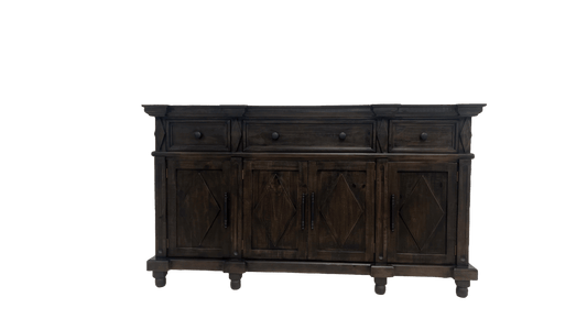 Rustic Diamond Detail Server (Dark Walnut)