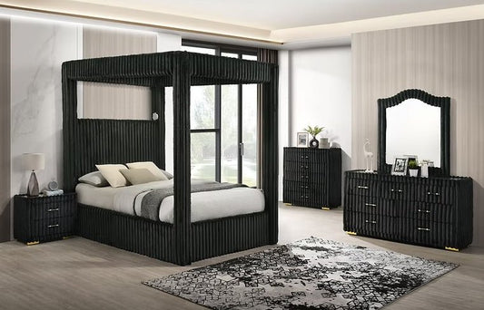 Atlam w/Henley (Black) Bedroom Set
