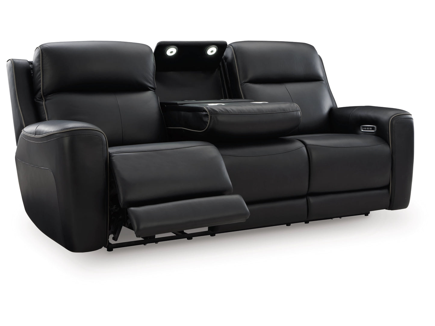 5Z-Relaxation Dual Power Reclining Sofa - Onyx