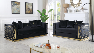 Stella (Black) Living Room Set