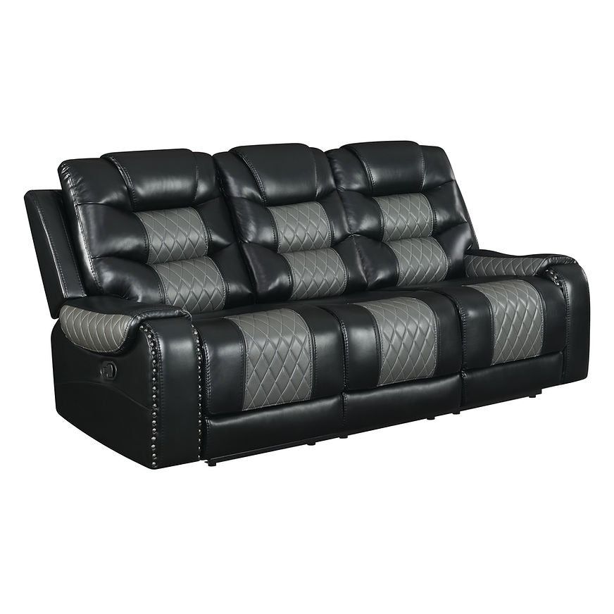 Phoenix II Black Reclining Living Room Set