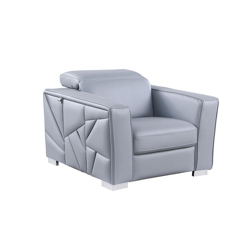 Astra Reclining Living Room Set (Light Blue)