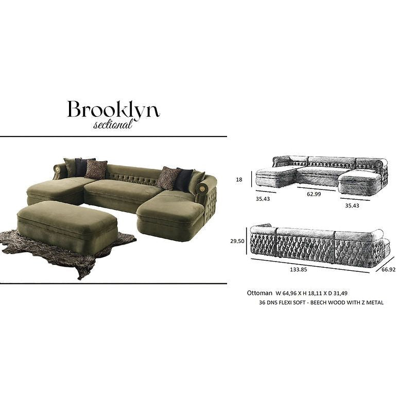 Brooklyn Sectional (Orange)