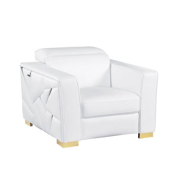 Astra Reclining Living Room Set (White)