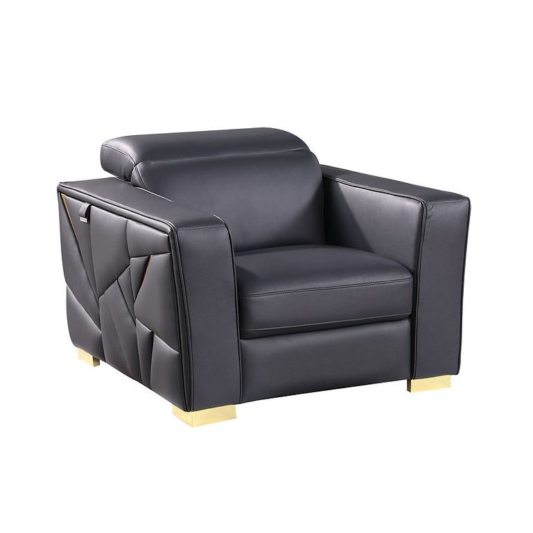 Astra Reclining Living Room Set (Dark Navy)