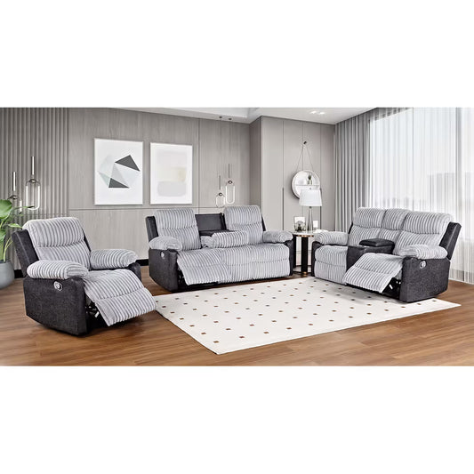 Lexy (Grey) Reclining Living Room Set