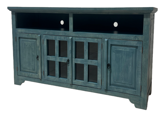 Laredo TV Stand (Rustic Teal)