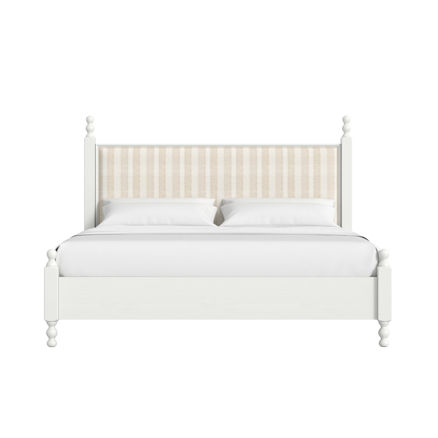 Haven KG Uph Finial Bed