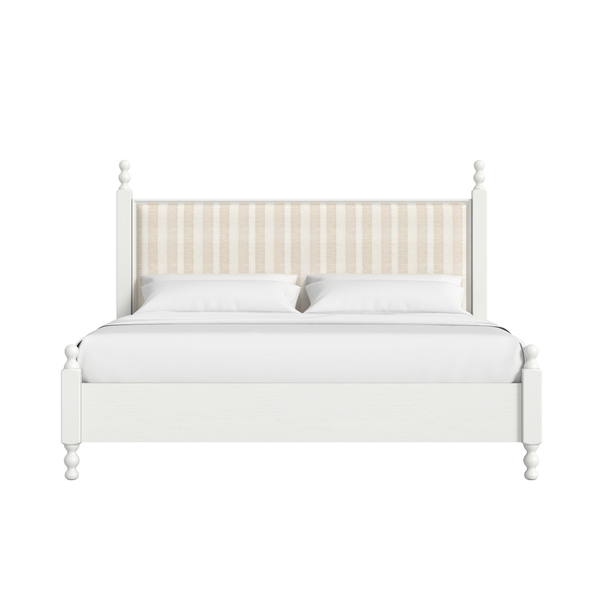 Haven QN Uph Finial Bed