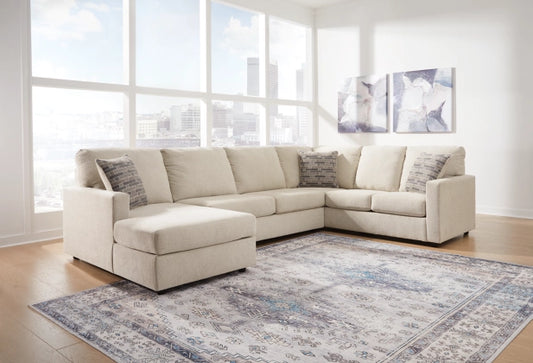 Springfield 3-Piece Sectional with Chaise - Linen