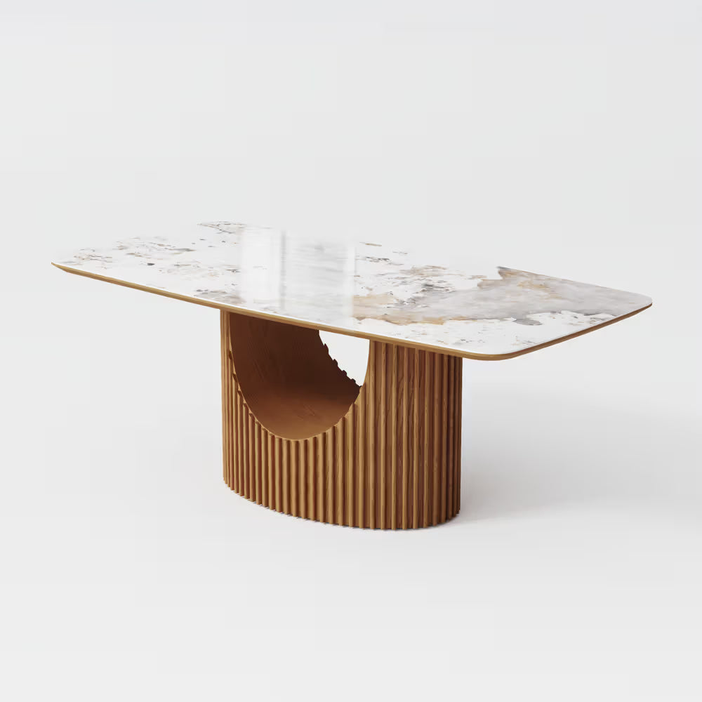 Silvo 79" Dining Table (Glossy White)