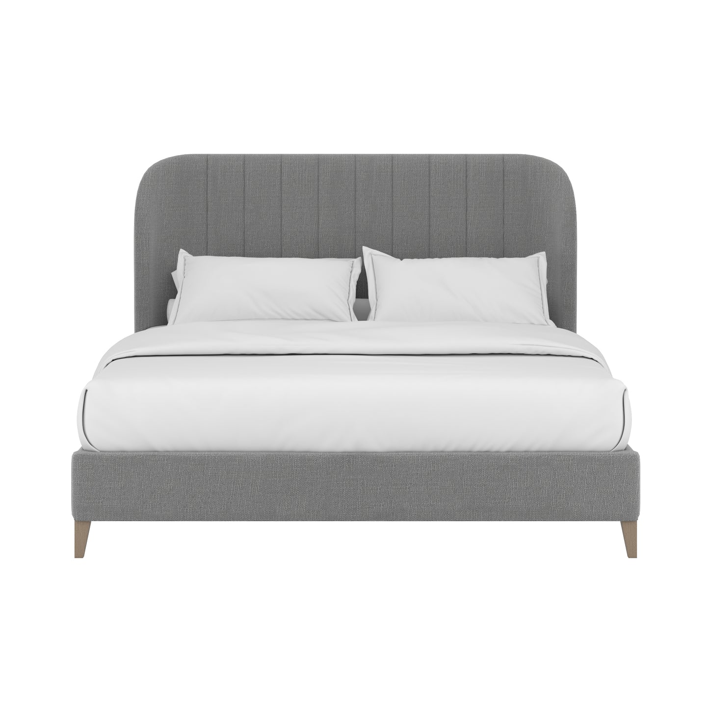 Dante Queen Wide Chn Uph Bed -Slate