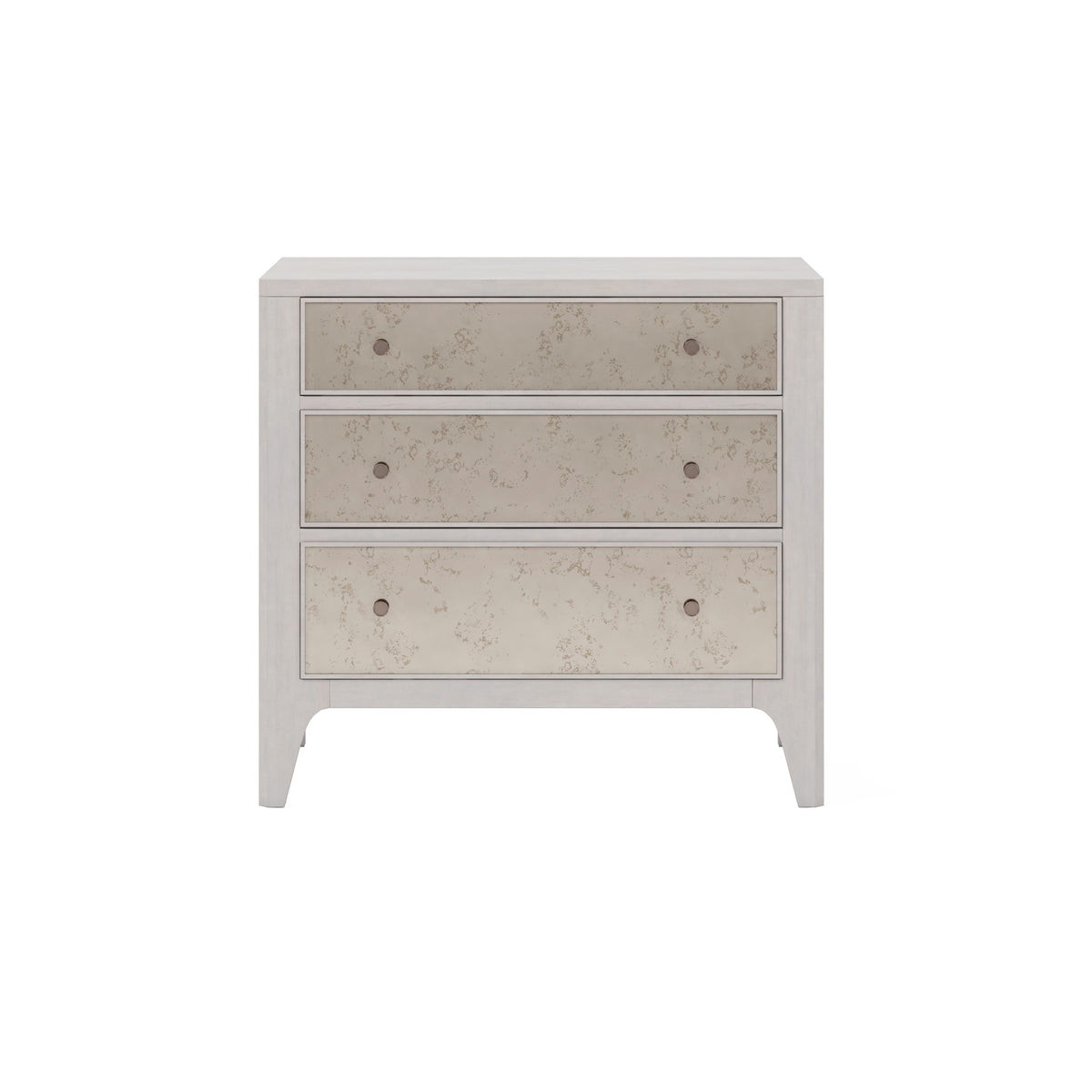 Mezzanine 3 Drawer Mirrored Nightstand