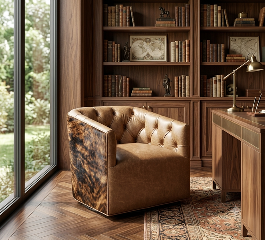 The Maverick Cowhide Swivel