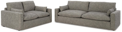 Dramatic 2-Piece Sofa and Loveseat - Granite
