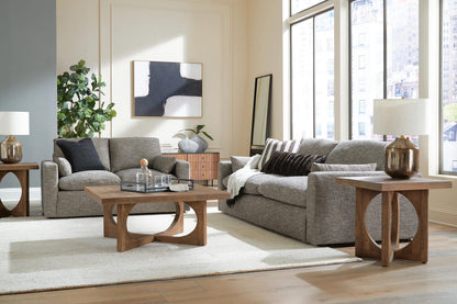 Dramatic 2-Piece Sofa and Loveseat - Granite