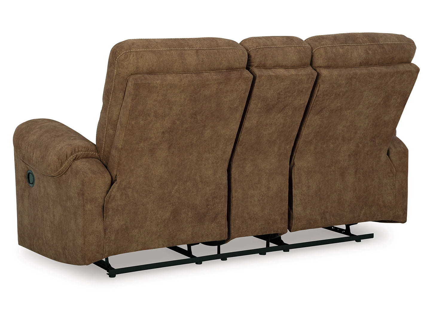 Edenwold Manual Reclining Loveseat with Console - Brindle