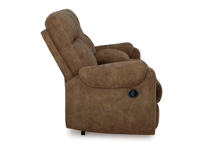 Edenwold Manual Reclining Loveseat with Console - Brindle