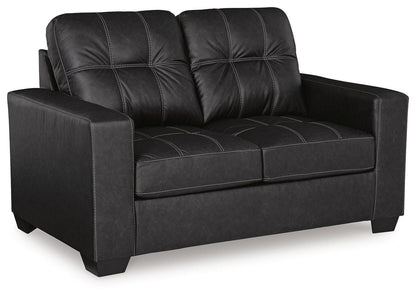Barlin Mills 2-Piece Sofa and Loveseat - Carbon