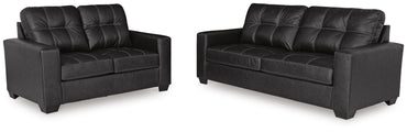 Barlin Mills 2-Piece Sofa and Loveseat - Carbon