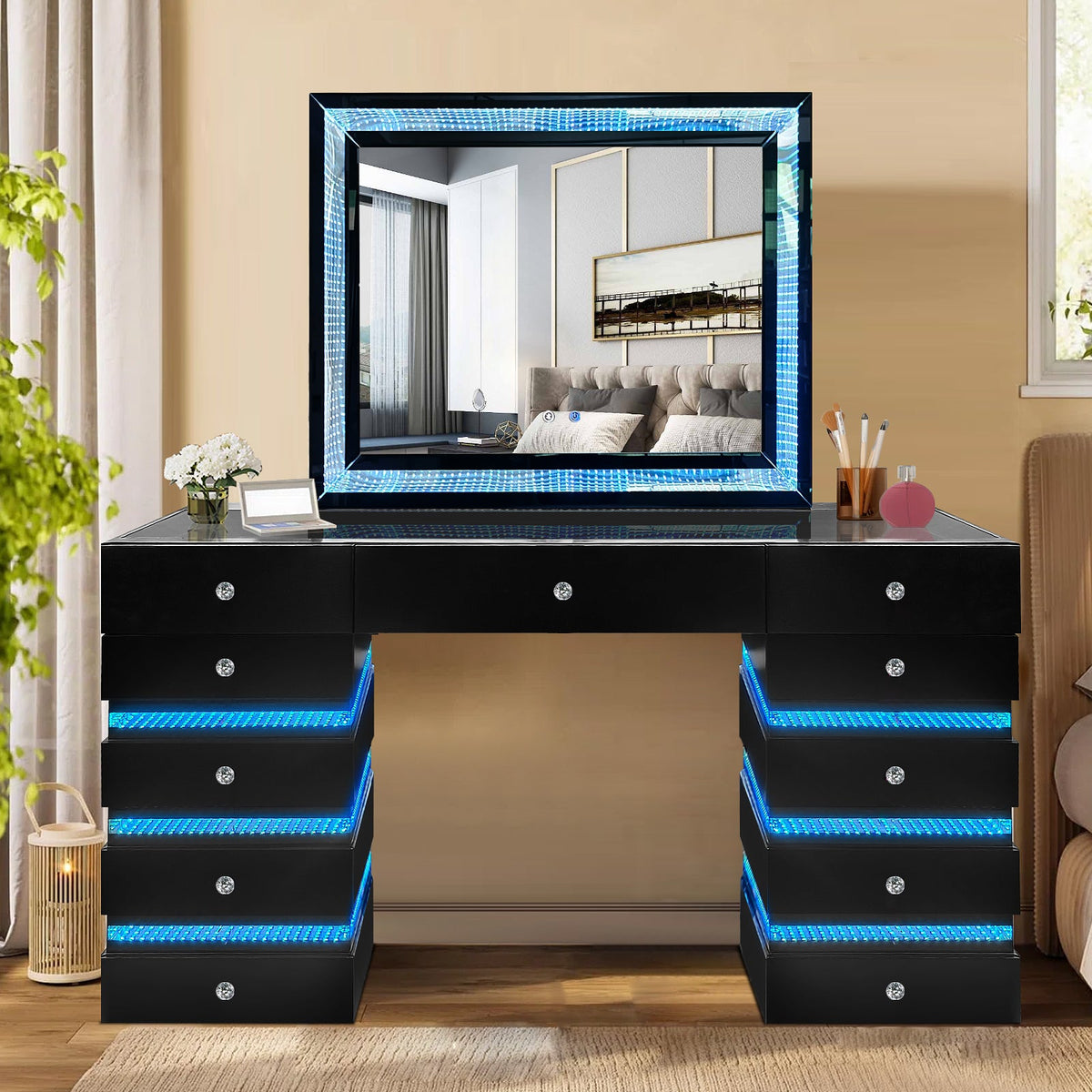 Lily (Black) Vanity Set