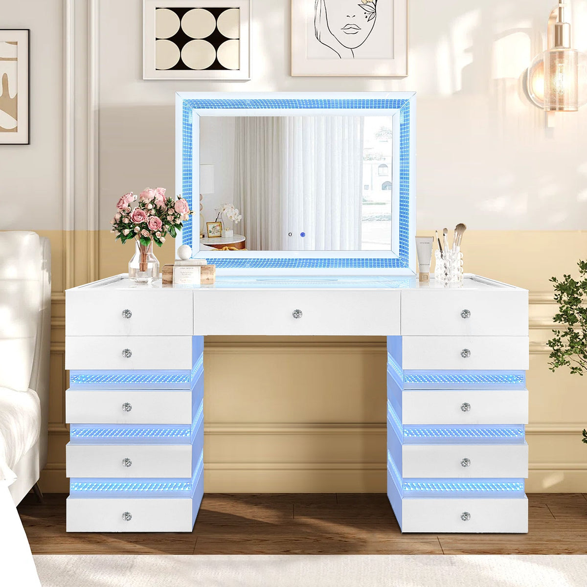 Lily (White) Vanity Set