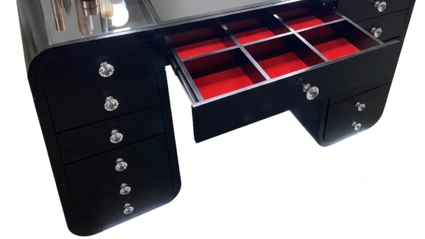 Emily (Black) Vanity Set