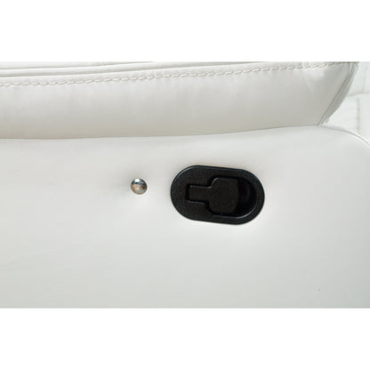 Lucky Charm Sec (White) Reclining Sectional