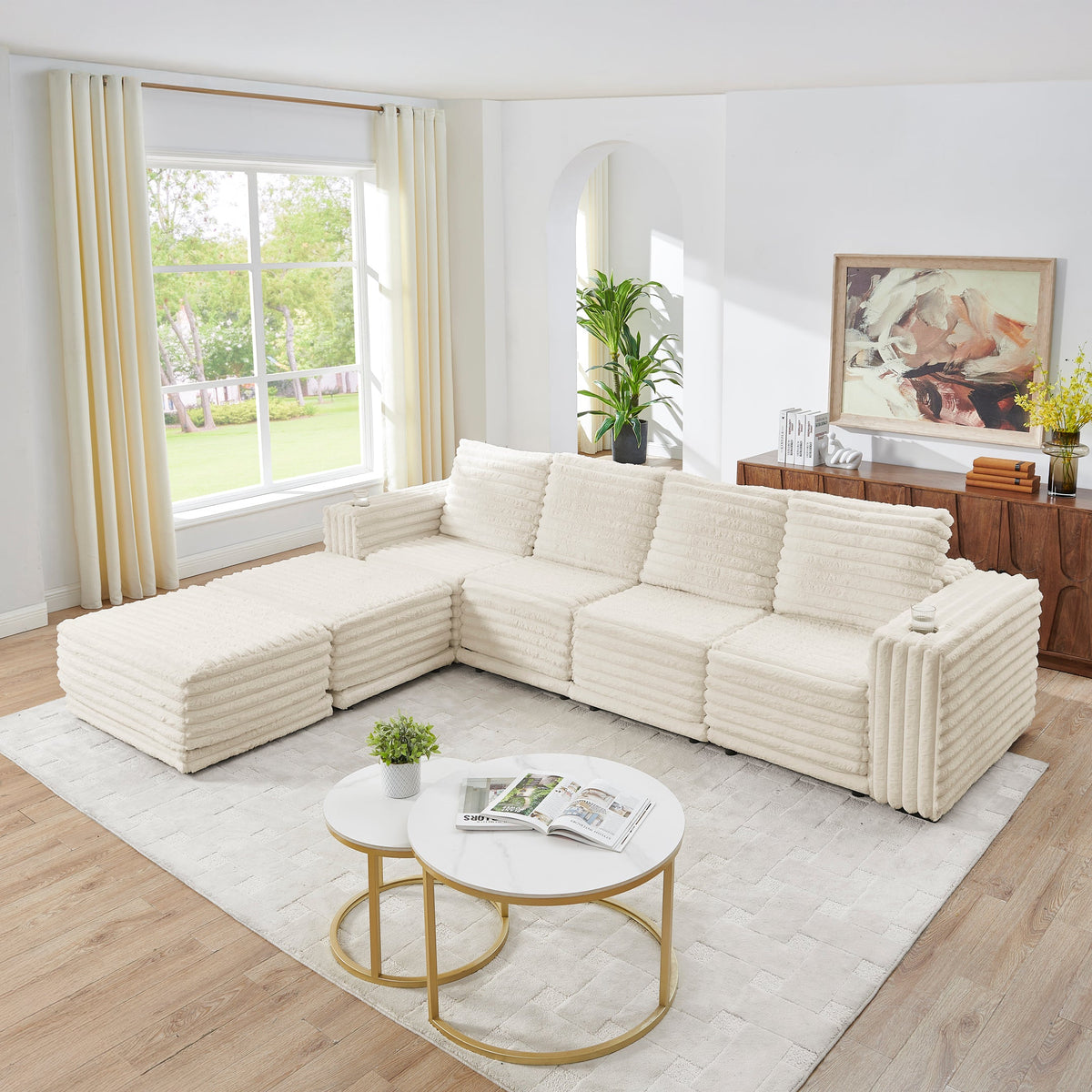 Nuve (Cream) Sectional