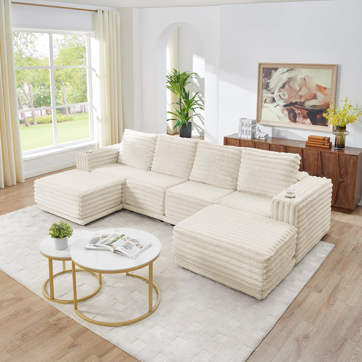 Nuve (Cream) Sectional