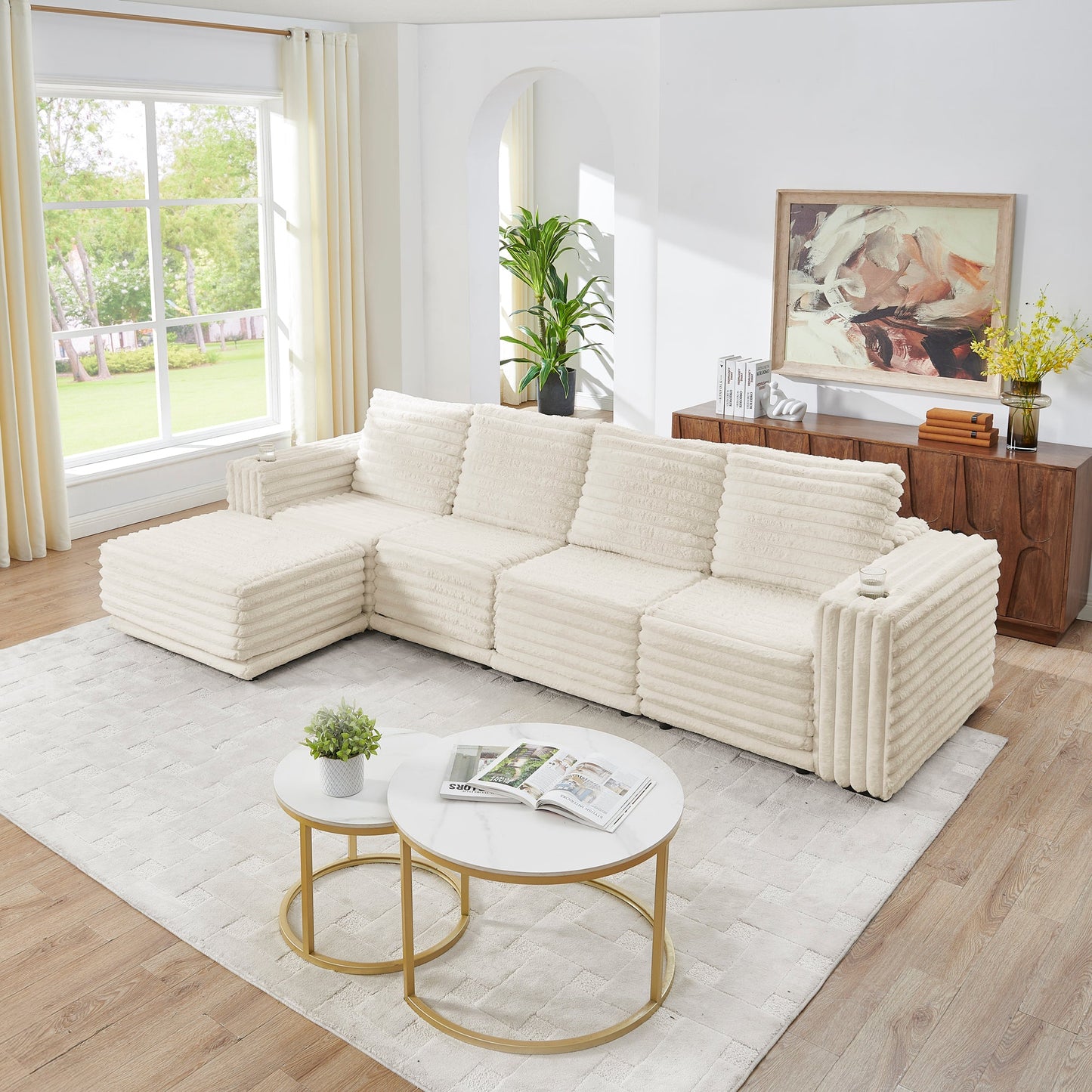 Nuve (Cream) Sectional