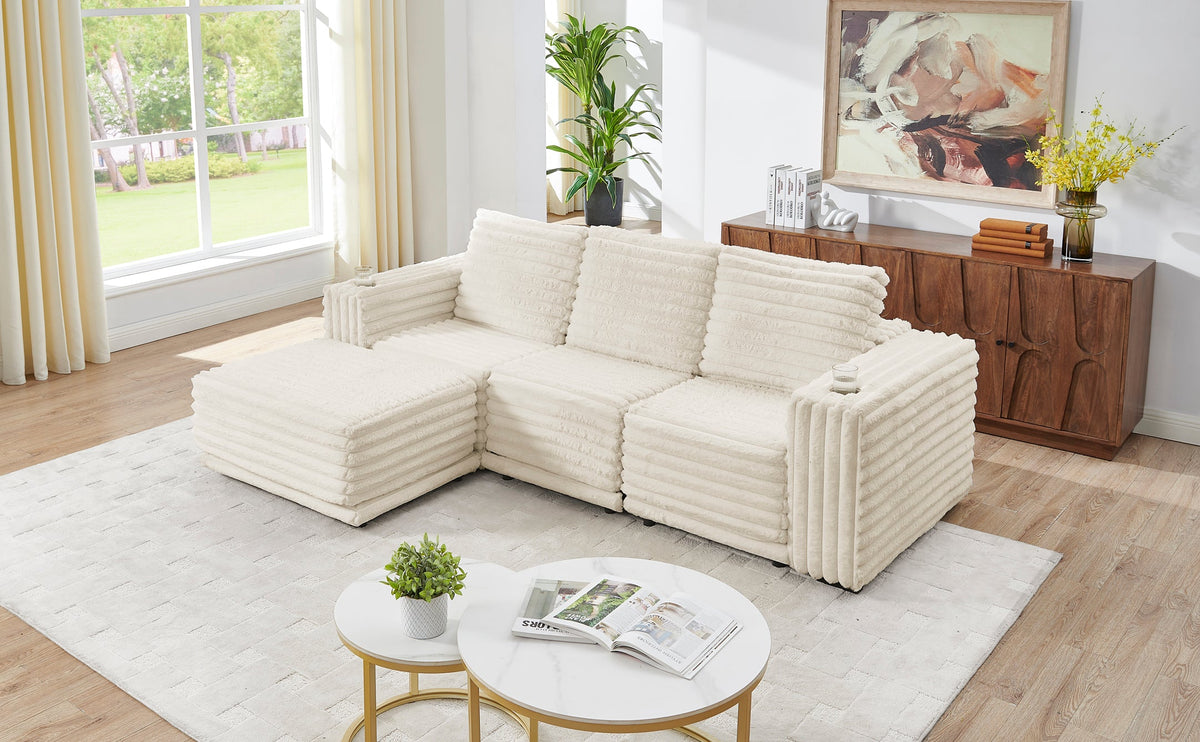 Nuve (Cream) Sectional
