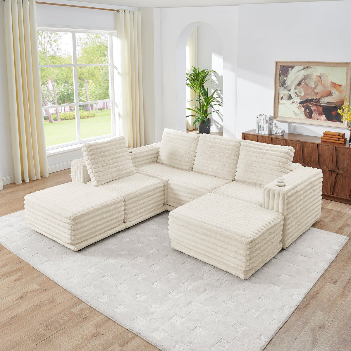 Nuve (Cream) Sectional