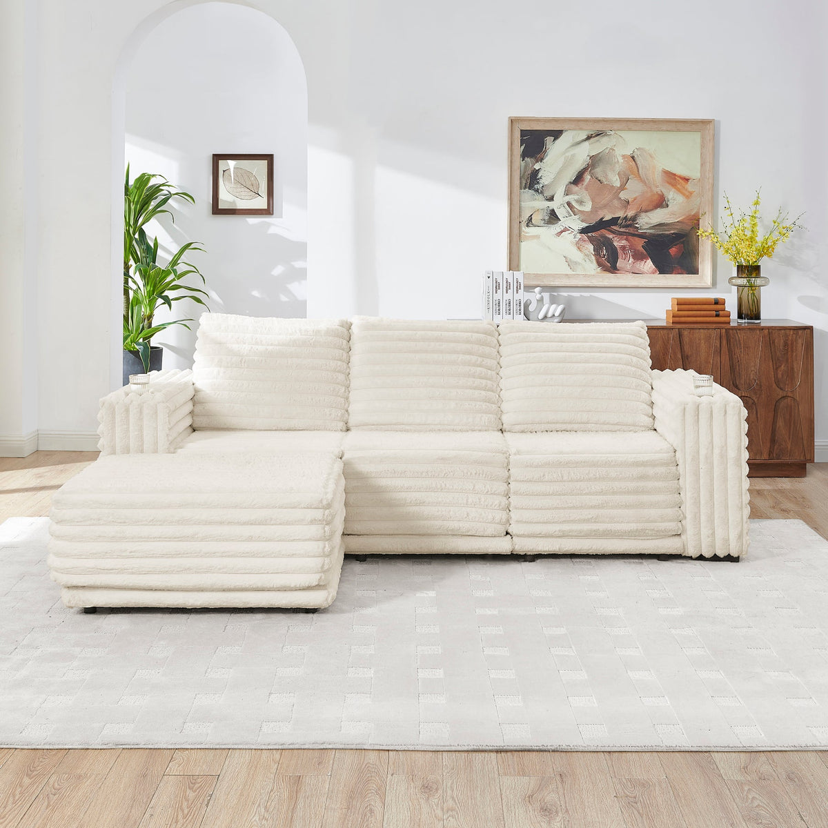 Nuve (Cream) Sectional