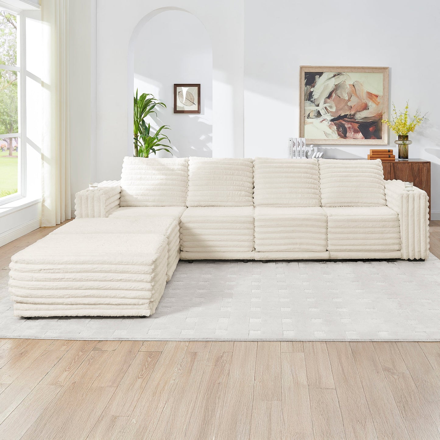 Nuve (Cream) Sectional