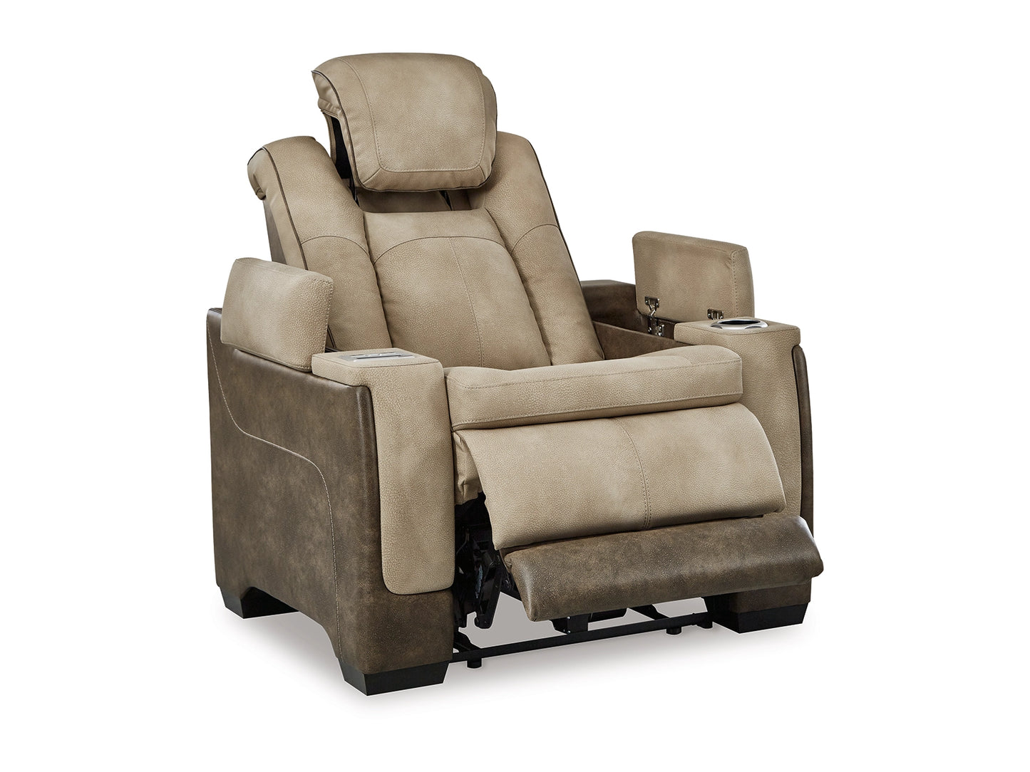 Next-Gen DuraPella Performance Fabric Dual Power Recliner - Sand