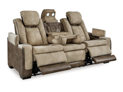 Next-Gen DuraPella Performance Fabric Dual Power Reclining Sofa - Sand