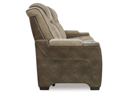 Next-Gen DuraPella Performance Fabric Dual Power Reclining Sofa - Sand