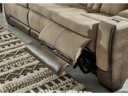 Next-Gen DuraPella Performance Fabric Dual Power Reclining Sofa - Sand