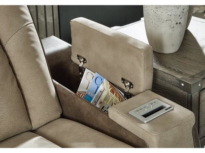 Next-Gen DuraPella Performance Fabric Dual Power Recliner - Sand