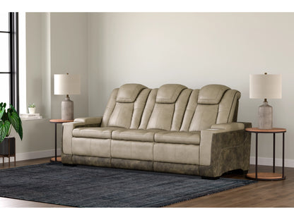 Next-Gen DuraPella Performance Fabric Dual Power Reclining Sofa - Sand