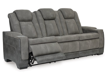 Next-Gen DuraPella Performance Fabric Dual Power Reclining Sofa - Slate