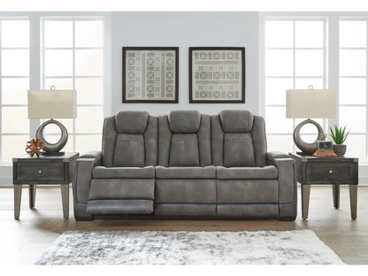 Next-Gen DuraPella Performance Fabric Dual Power Reclining Sofa - Slate